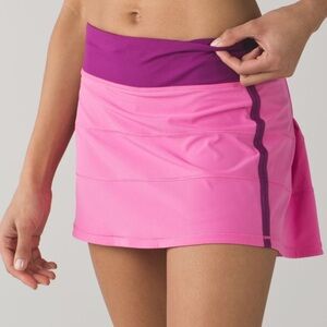 Lululemon Pace Rival Tennis Skirt II Pink Paradise | Size 8